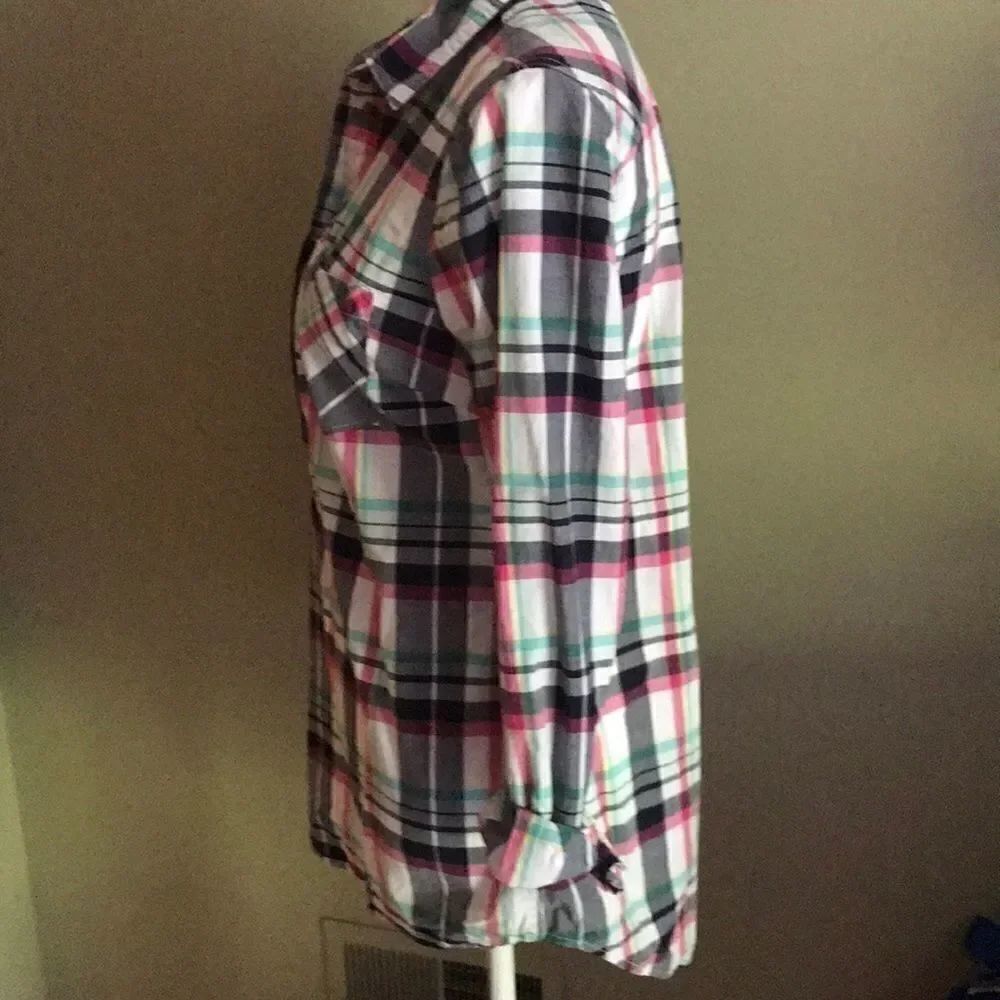 Summer Plaid Button Down!  - Picture 3 of 5